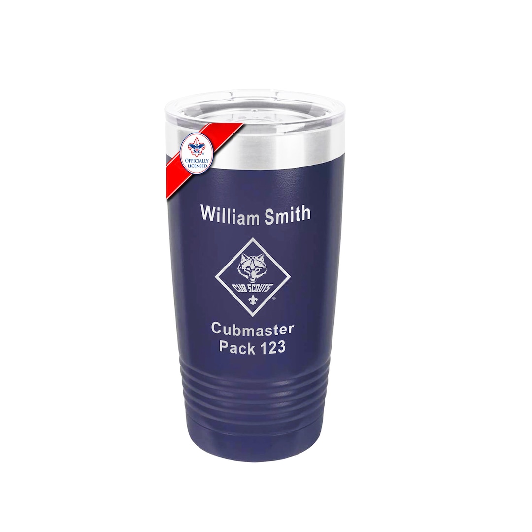 BSA Licensed-cub Scout 20 Oz-blue Powder Coated Stainless Steel Vacuum ...