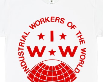 IWW Seal T-Shirt – Industrial Workers of the World Union Made USA Cotton