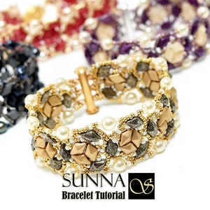 Beaded Bracelet Pattern Tutorial Sunna Diamond Duo Beads