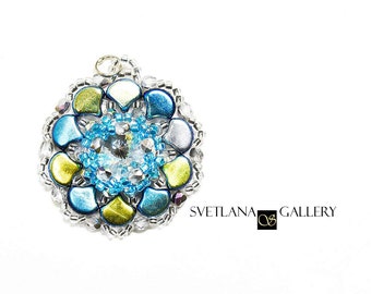 Beaded Pendant Pattern Tutorial with Ginko Beads