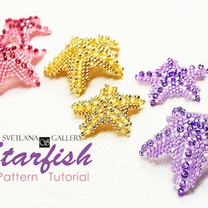 Beaded Starfish Pattern Tutorial Peyote Stitch Beadwork