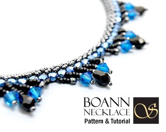 Beaded Necklace Pattern Boann Double Spiral Tutorial