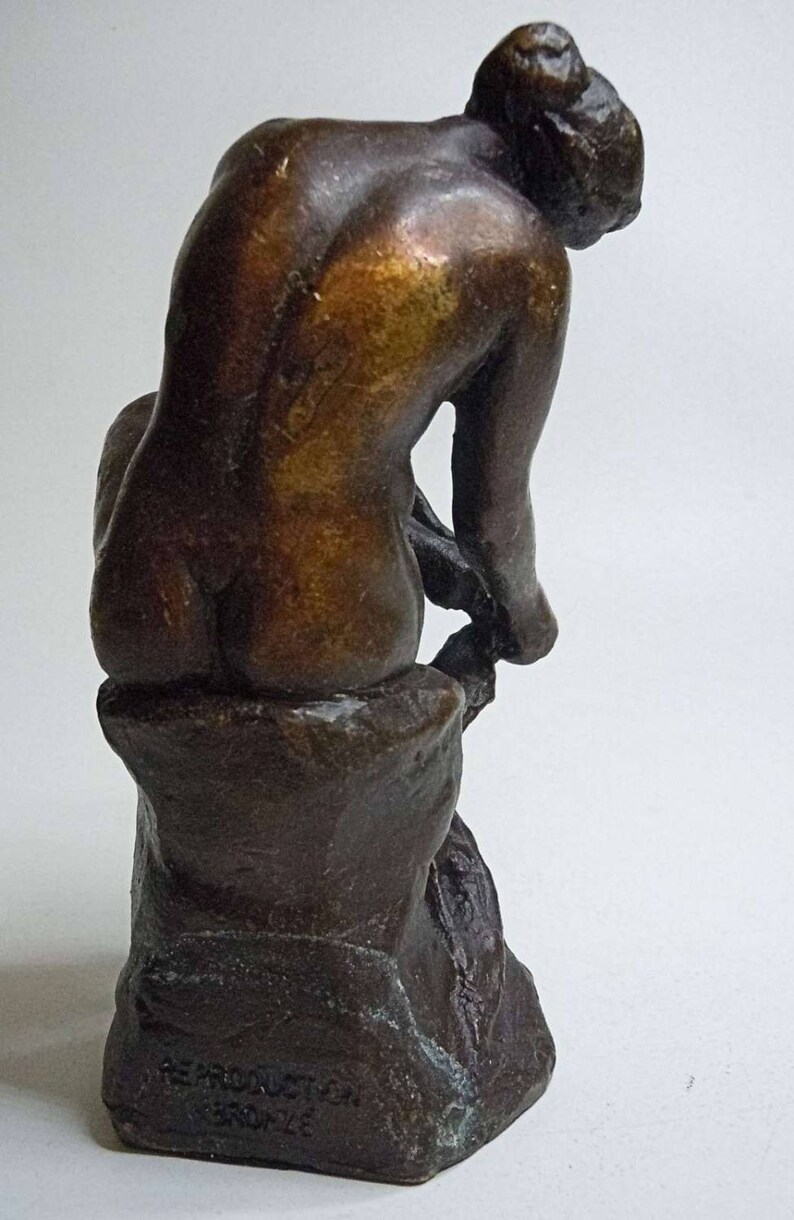 Jules Dalou Bronze Act Erotica Bathing Beauty