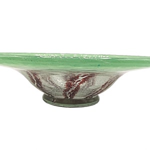 WMF Ikora glazen schaal ART DECO 27 cm groen/bruin afbeelding 2