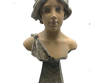 Jugendstil Büste Irma Dubois - Frankreich um 1900-1910