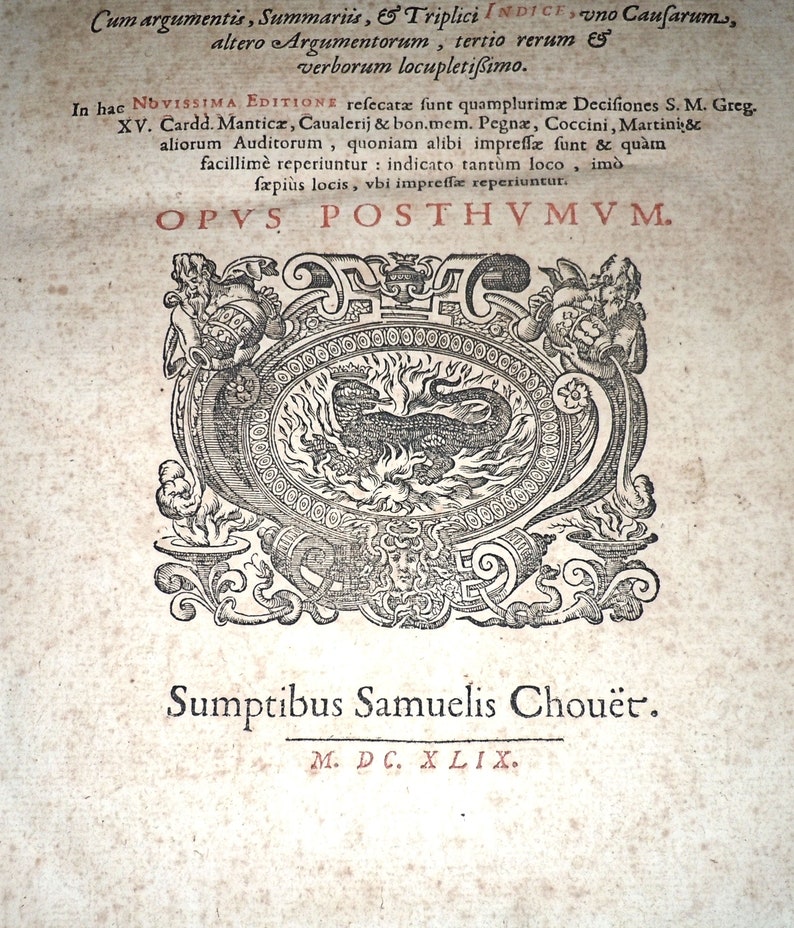 Päpstliche Rota Latein in Leder geb. a.d.Vatikan von 1649 image 0