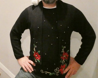 Suéter navideño feo vintage
