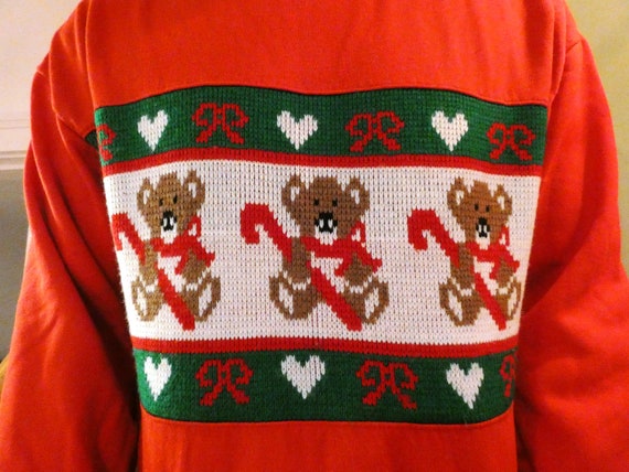 Vintage ugly Christmas holiday sweater/knit top - image 2