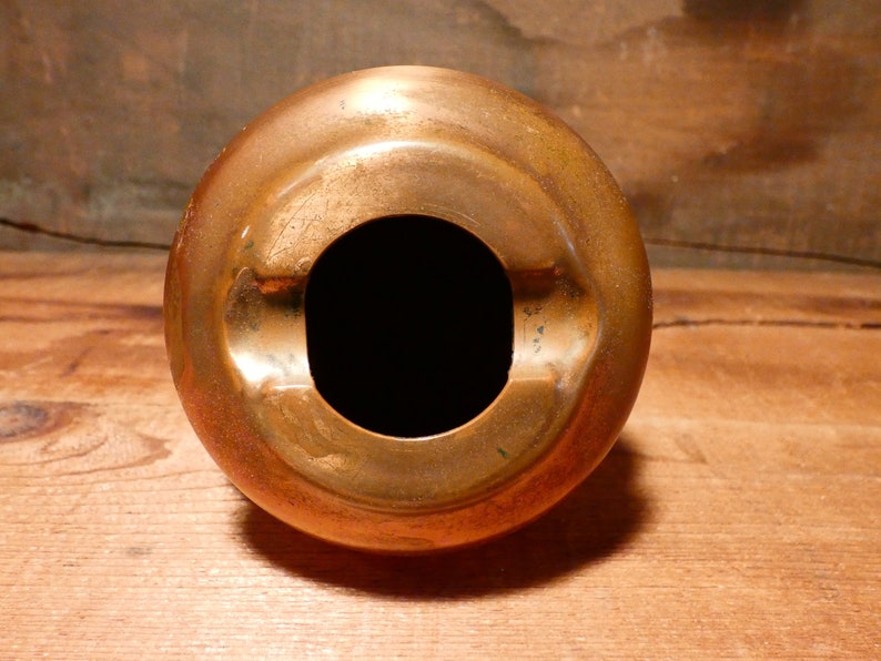 Vintage copper spittoon ashtray
