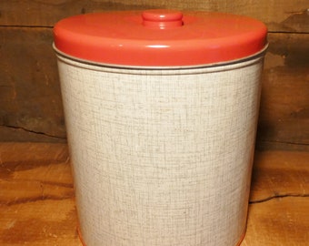Vintage Decoware tin canister
