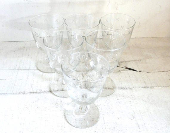 Libbey Star Shaped Glass Bowls, Set of 6 