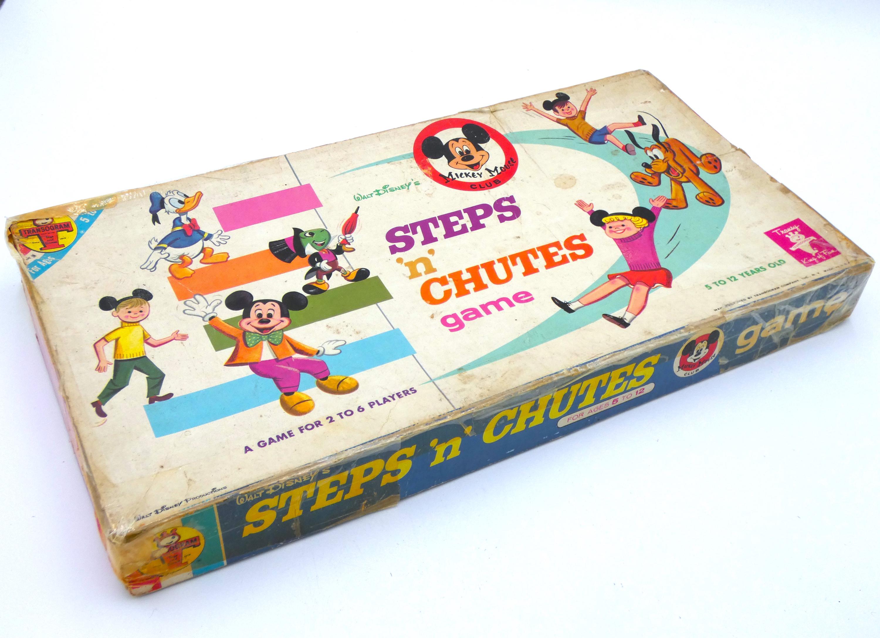 Walt Disney Steps 'n' Chutes Vintage Board Game - Etsy