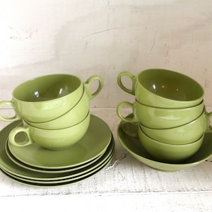 Vintage Oneida OD green melamine dishes