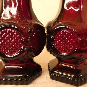 Vintage AVON Cape Cod Ruby Red Glass Salt and Pepper Shakers - Etsy