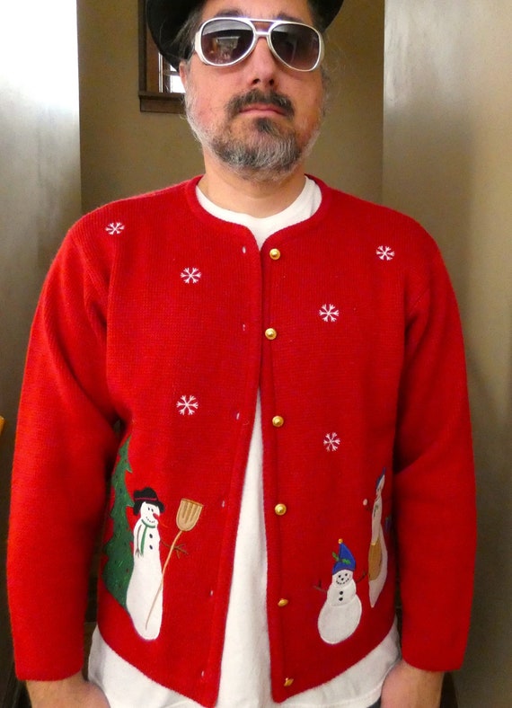 Vintage ugly Christmas holiday sweater - image 1
