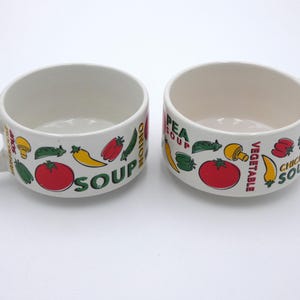 Vintage Ceramic Soup Bowls-Crocks-Mugs produced for Houston Harvest Gift Products