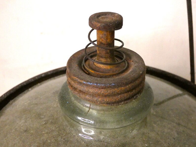 Antique Glass Kerosene Jug by Cleveland Metal Products Etsy