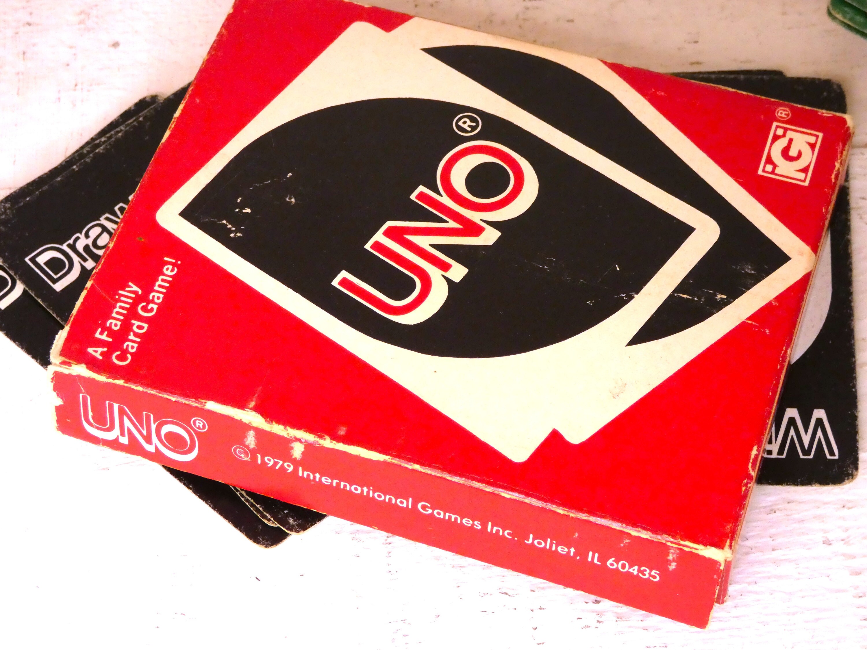 1979 UNO Card Game Complete in Original Plastic Box 