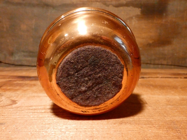 Vintage copper spittoon ashtray