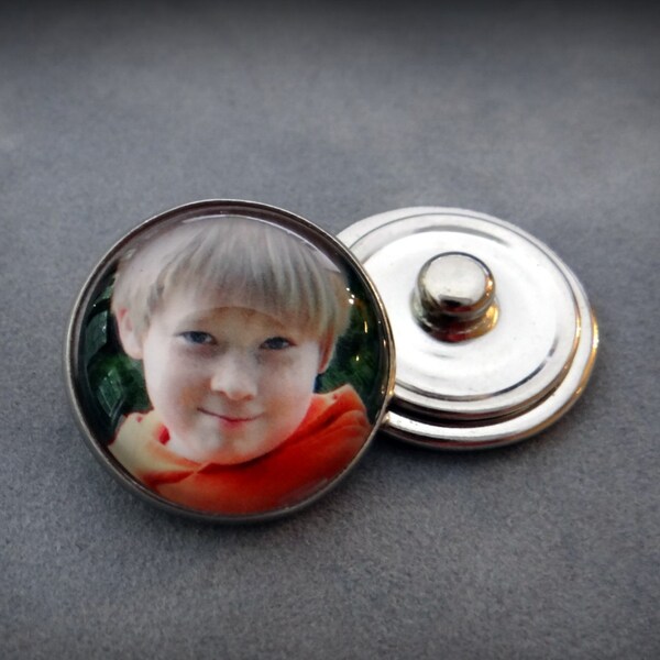 NOOSA style Snap Button with Custom Photo - Popper Rivca Button