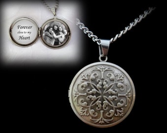 Antique Silver Men's locket or Women's locket for Men or Women