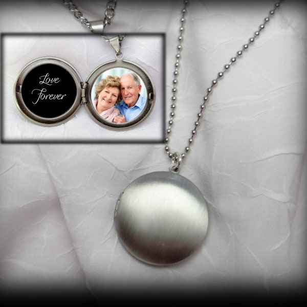 Simple Antique Silver 2 photo Men's locket or Women's locket