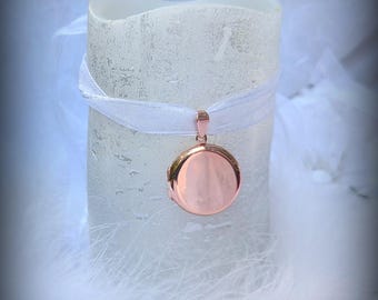 50% OFF with coupon Rose Gold Locket - photos under glass inserted for you, engraved locket or plain