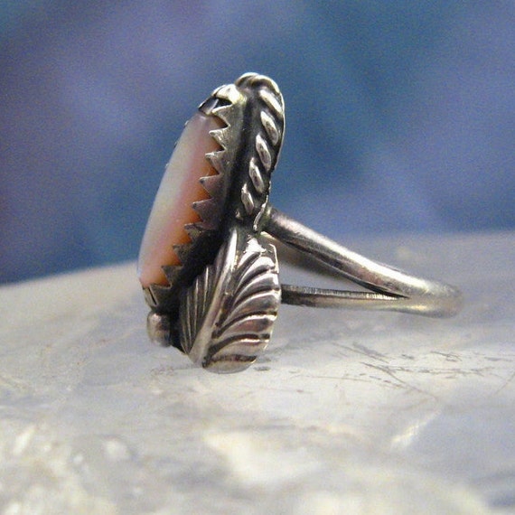 Vintage Ring Sterling Native American Navajo Silv… - image 1