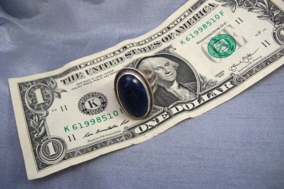 Dark Blue/ Lapis Lazuli/ Sterling 925/ Silver Rin… - image 9