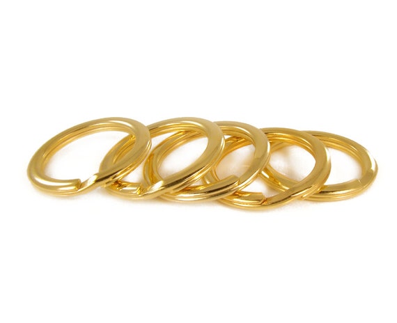 5 Large Split Rings 29mm for Keychains Gold Tone Key Holder | Etsy