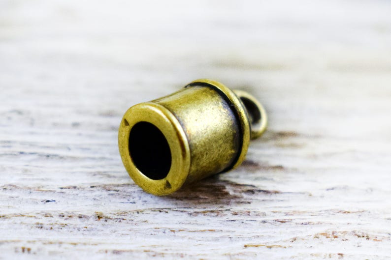 Antique Bronze Brass End Caps Cord Ends 13x7mm for Cord up to Etsy