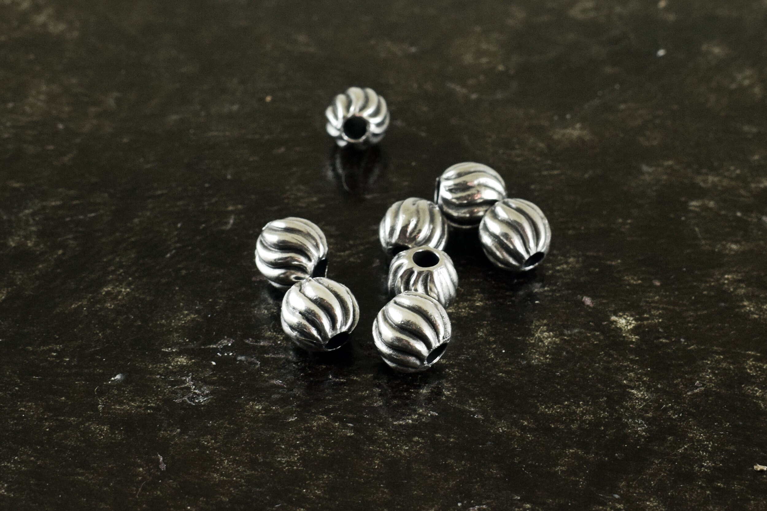 10mm 10pcs Silver Spacer Beads, Antique Silver Plated Bali Silver Beads for Jewelry  Making, Metal Spacers for 3mm Hole 