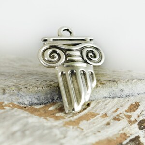 Column Charm, Greek Column Pendant, Ancient Greece charm, 25x17mm Ionic rhythm Column, 1 piece image 6