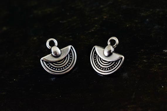 Silver Plated 3 hole // 3 strand drops 8 dangles 15mm connectors
