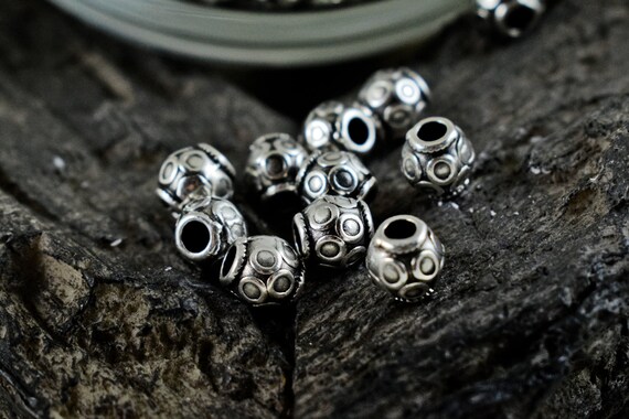 500 Silver Tone Faceted Round Acrylic Spacer Beads – 6mm Disco Ball Spacers For Jewelry