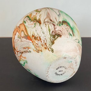 Large Nemadji Swirl Earth Pottery Vase image 4