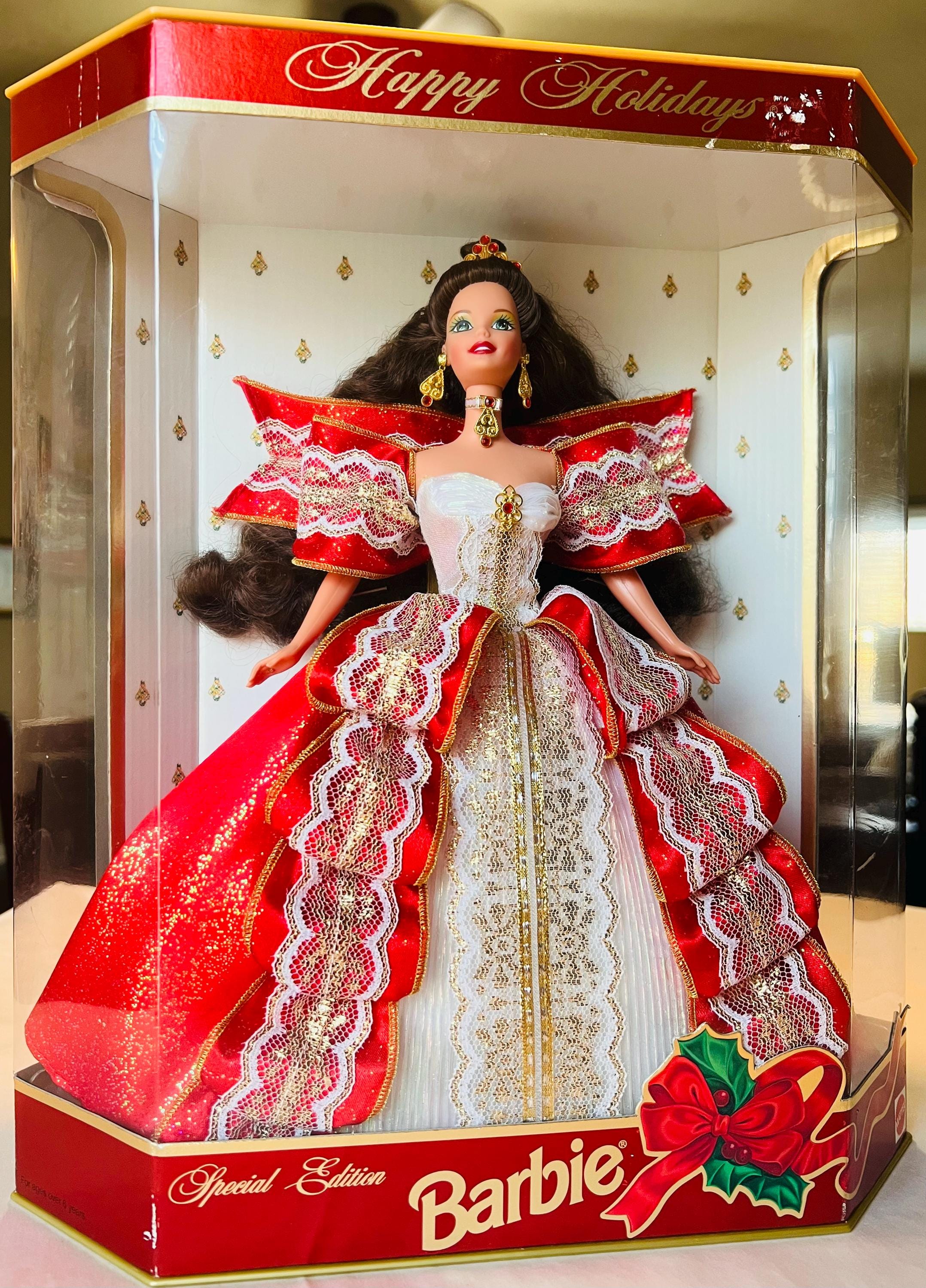 アイナナ　10th Anniversary Special Edition RARE 1997 Mattel 10th Anniversary Holiday Barbie Misprint - Etsy