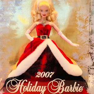 2007 Holiday Barbie Doll Collector’s Edition New in Box Mattel Christmas