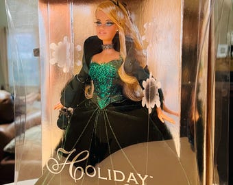 holiday barbie green velvet dress 2004 Special Edition Blonde Gown TAG::JUST4YOUSALE