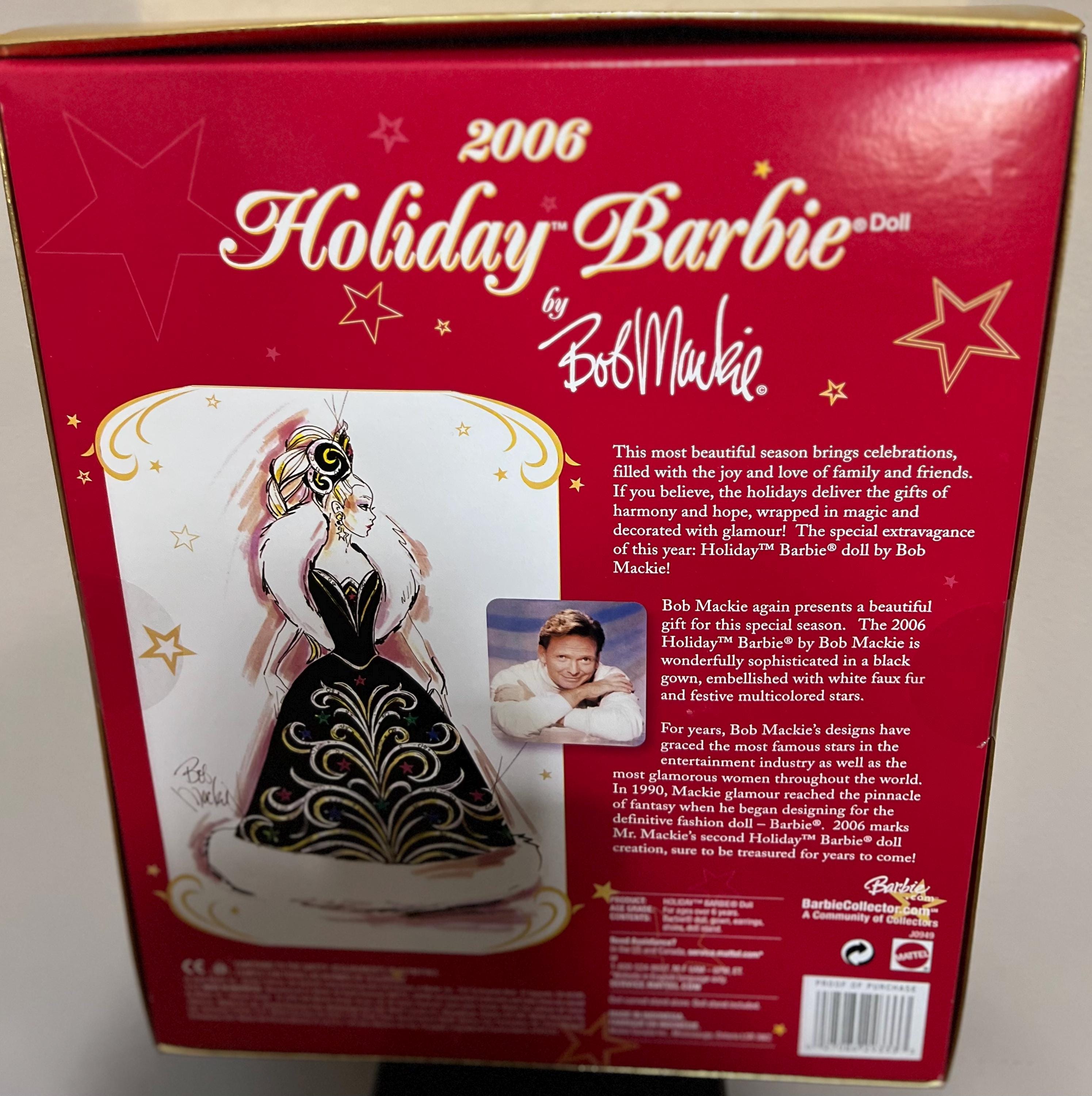 2006 Holiday Barbie by Bob Mackie - Etsy