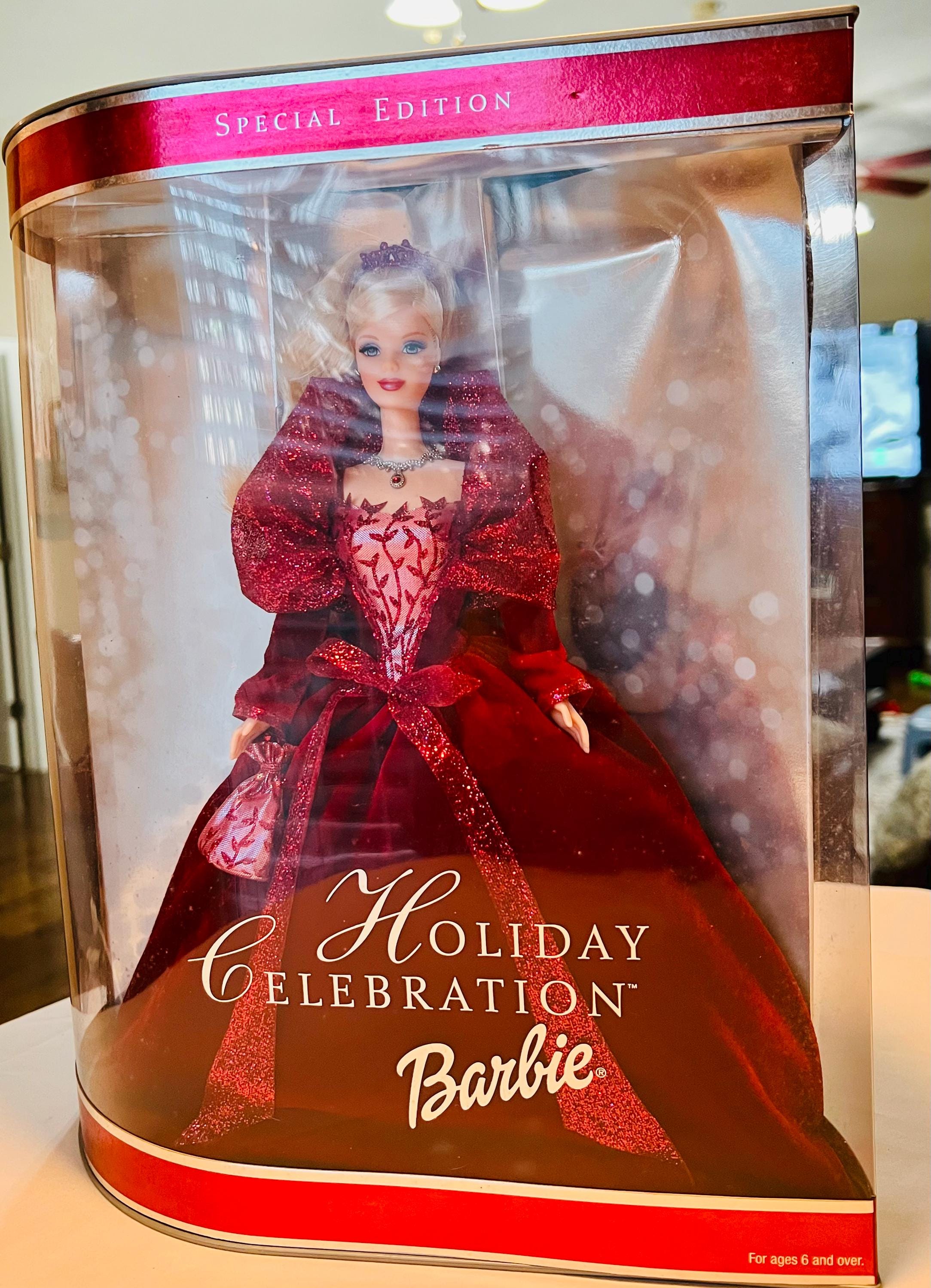 2002 Holiday Celebration Barbie - Etsy