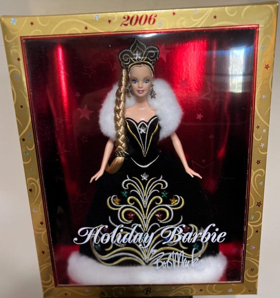 2006 Holiday Barbie by Bob Mackie - Etsy