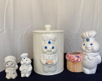 VINTAGE PILLSBURY DOUGHBOY Cookie Jar - Etsy