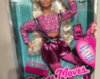 Muñeca Barbie con movimientos de baile de Mattel de 1994, poco