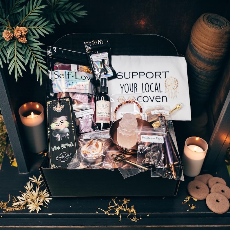 Large Witchcraft Mystery Box Gift Set - Surprise Witchcraft DIY Occult - Blind Date with a Witch - Feminine Witchy Gifts - Boo Basket image 9