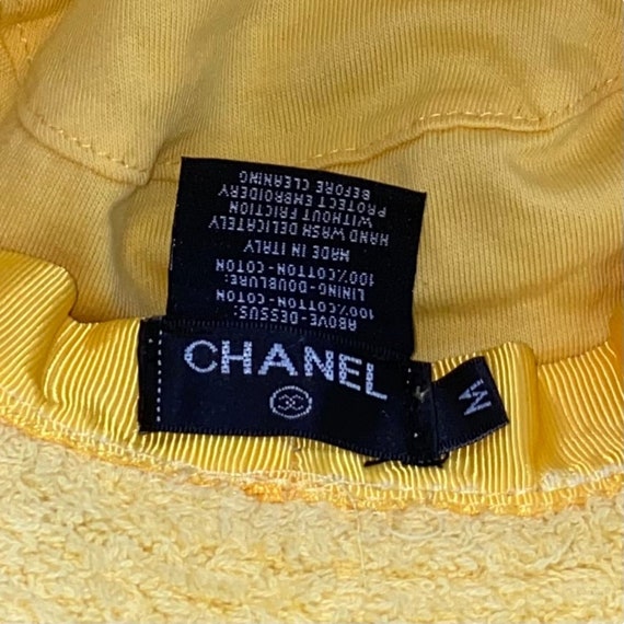 AUTH Chanel x Pharrell Yellow Terrycloth Rainbow … - image 6