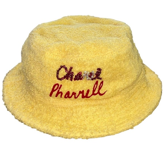 AUTH Chanel x Pharrell Yellow Terrycloth Rainbow … - image 4