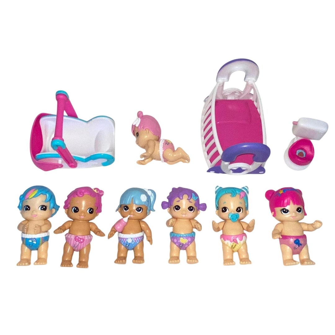 Little Live Pets Bizzy Bubs Baby Doll Toys Bundle Lot Crib Potty ...