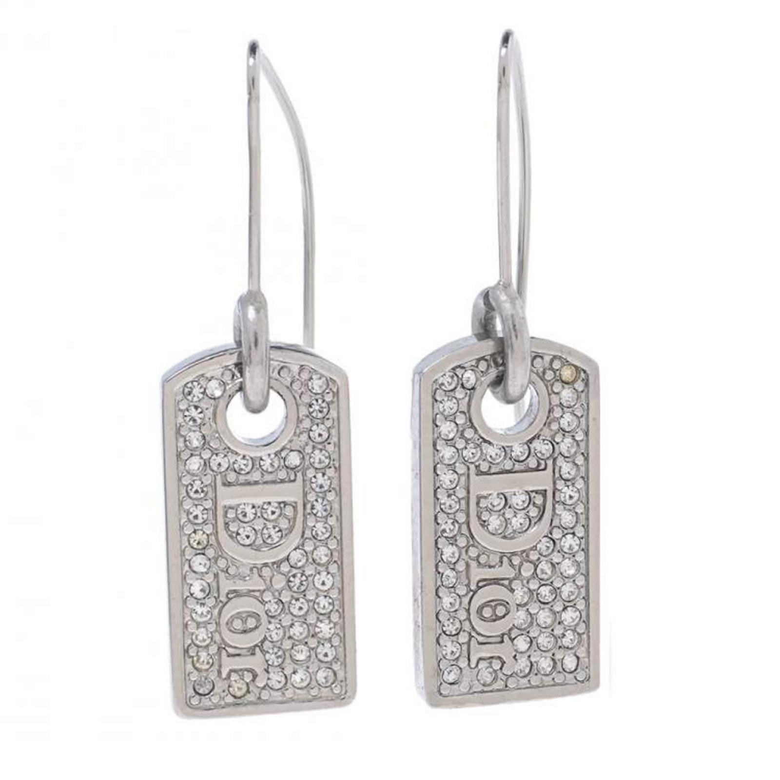 アクセサリー Christian Dior Logo Silver Earrings il_fullxfull.6232787960_df3b.jpg