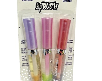 VTG Y2k Bonne Bell LipRush Trio Lava Gloss Super Shiner Lipgloss Lip Smacker